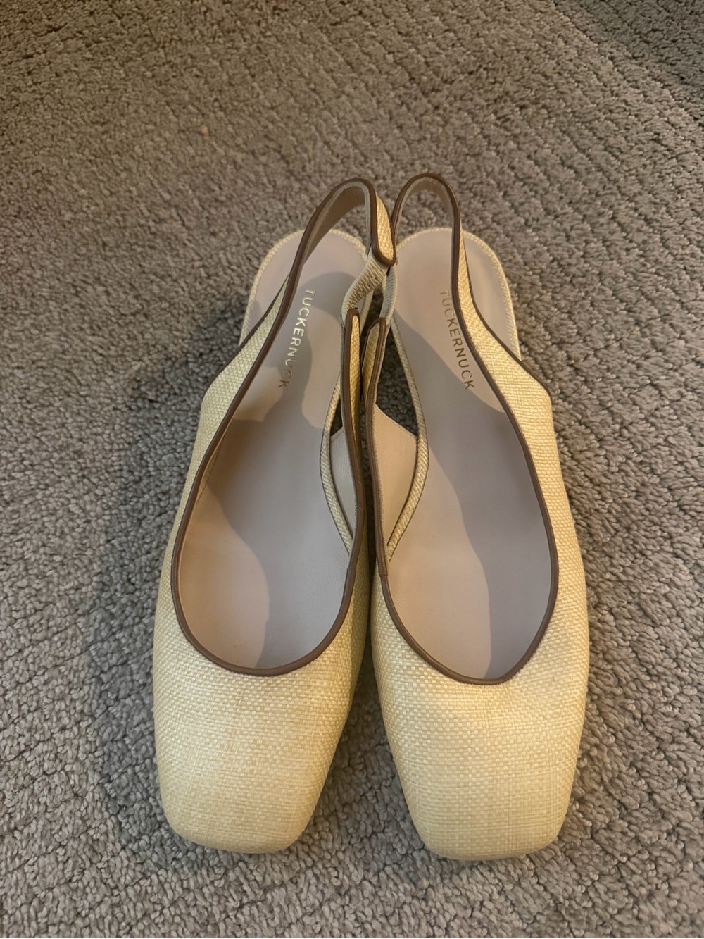 Tuckernuck Lemon Yellow Slingback Flats